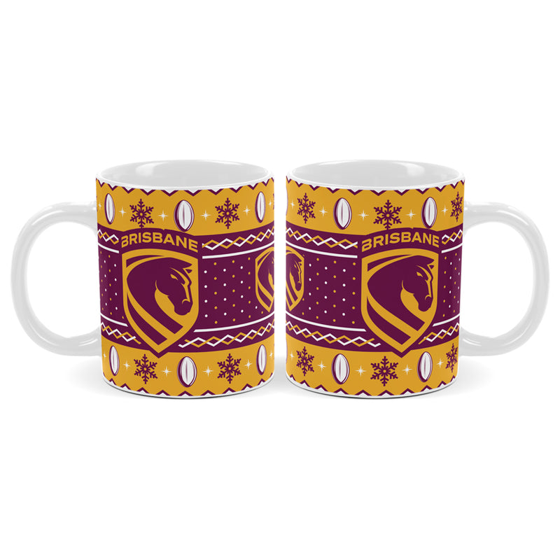 Brisbane Broncos Coffee Mug - Christmas