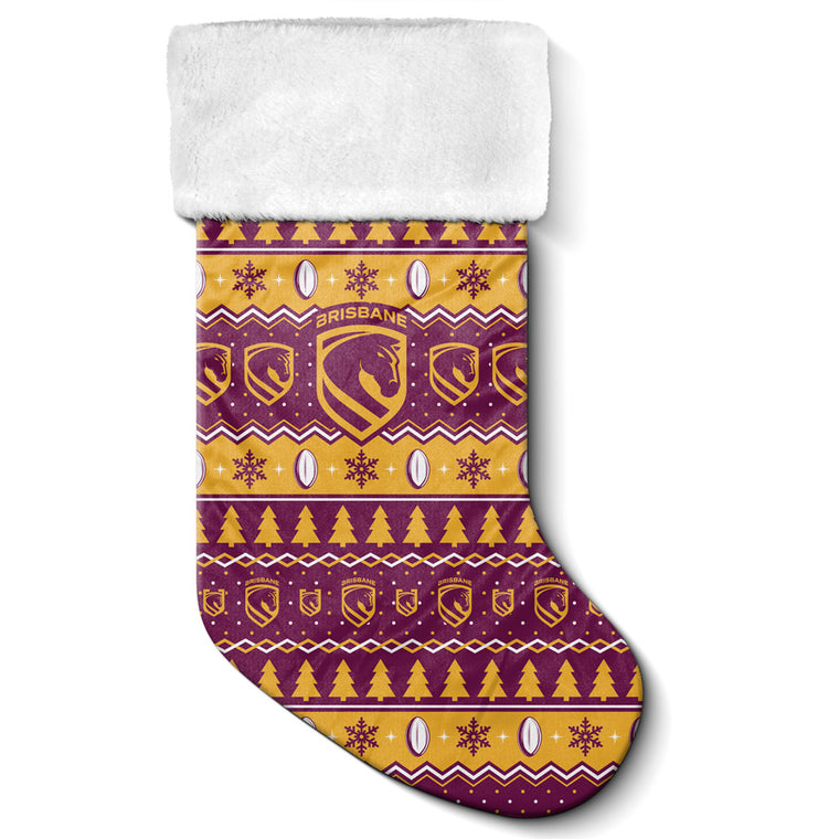 Brisbane Broncos Christmas Stocking