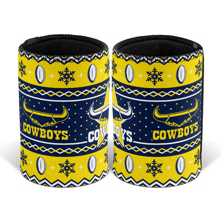 North Queensland Cowboys Stubby Cooler - Christmas