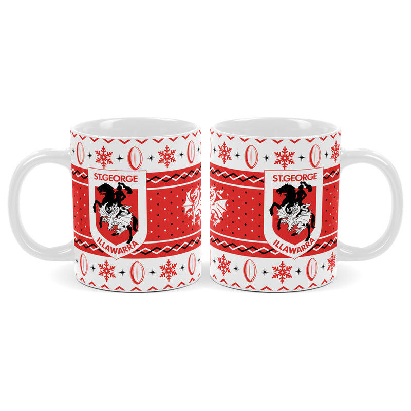 St George Illawarra Dragons Coffee Mug - Christmas
