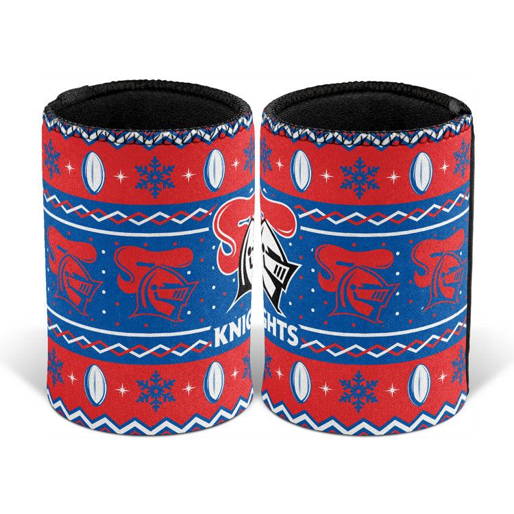 Newcastle Knights Stubby Cooler - Christmas