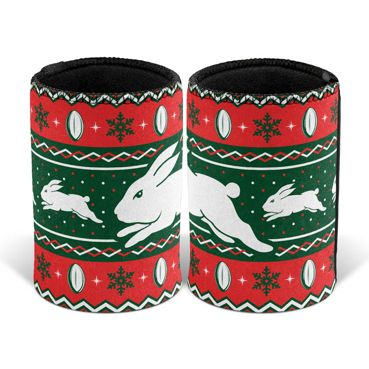 South Sydney Rabbitohs Stubby Cooler - Christmas