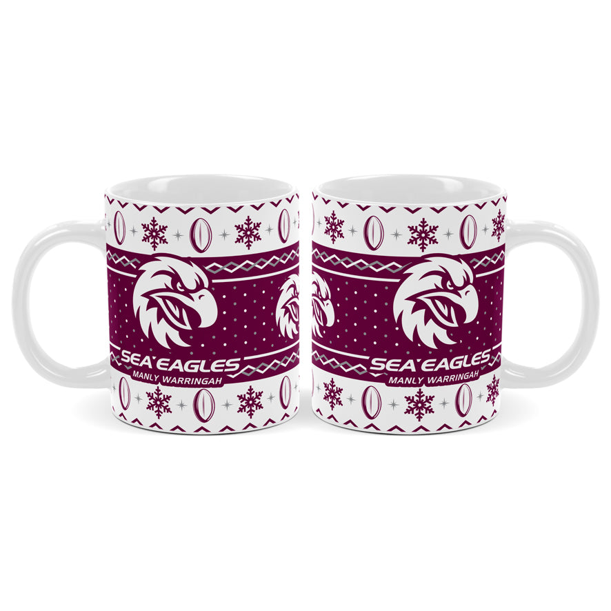 Manly Sea Eagles Coffee Mug - Christmas