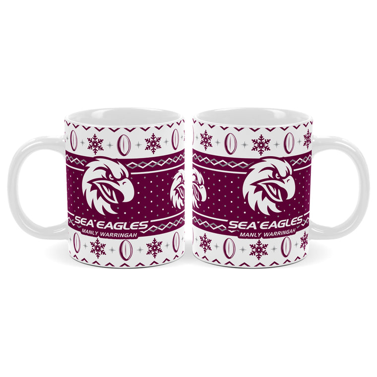 Manly Sea Eagles Coffee Mug - Christmas