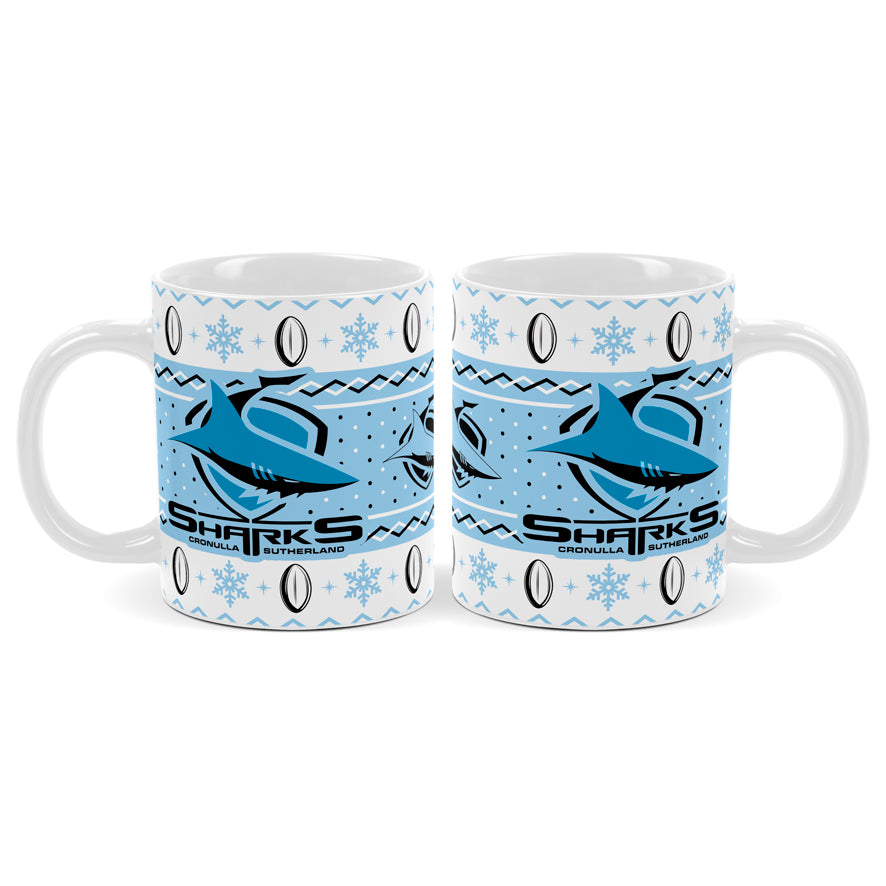 Cronulla Sharks Coffee Mug - Christmas