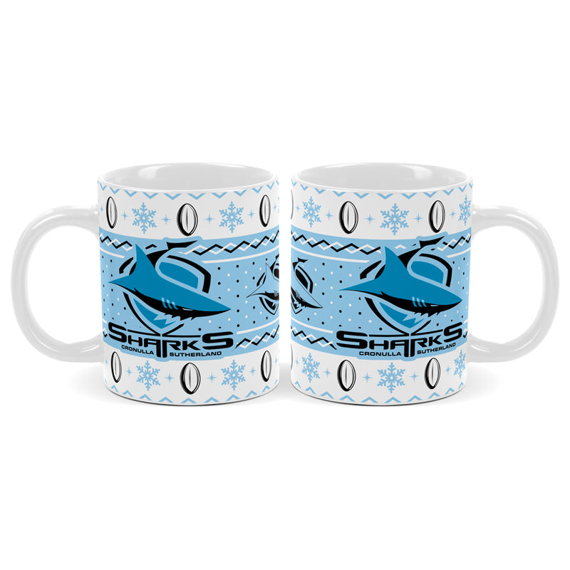 Cronulla Sharks Coffee Mug - Christmas