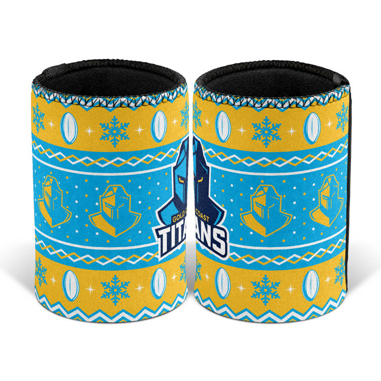 Gold Coast Titans Stubby Cooler - Christmas