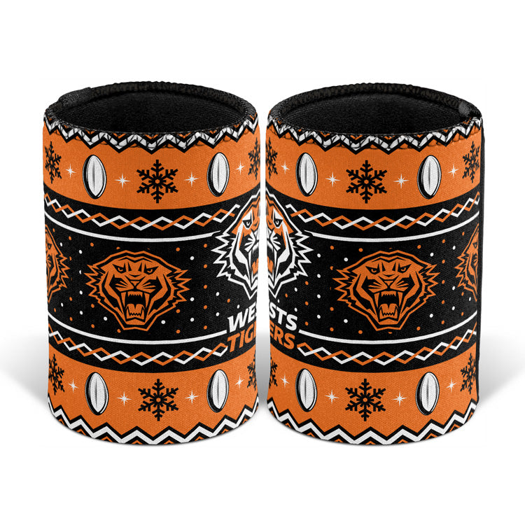 Wests Tigers Stubby Cooler - Christmas