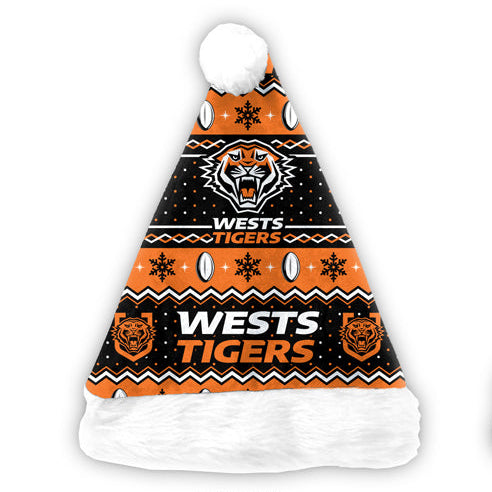 Wests Tigers Santa Hat