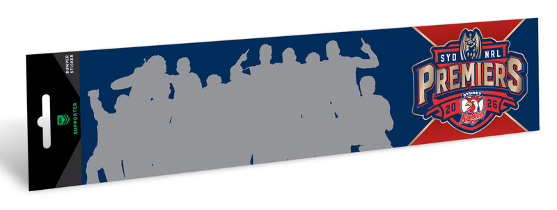 *PRE ORDER 18/12* Sydney Roosters 2026 Premiers Car Bumper Sticker - Team Photo