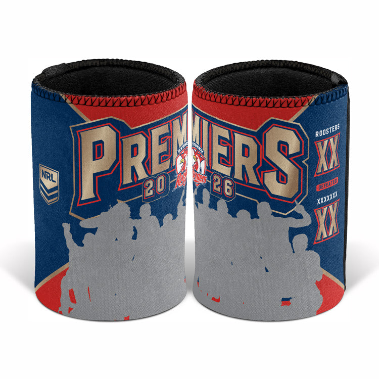 *PRE ORDER 18/12* Sydney Roosters 2026 Premiers Stubby Cooler - Team Photo