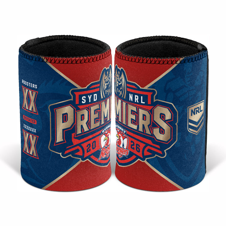 *PRE ORDER 16/10* Sydney Roosters 2026 Premiers Stubby Cooler - Logo