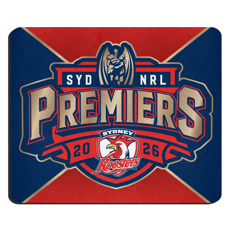 *PRE ORDER 16/10* Sydney Roosters 2026 Premiers Mouse Pad - Logo