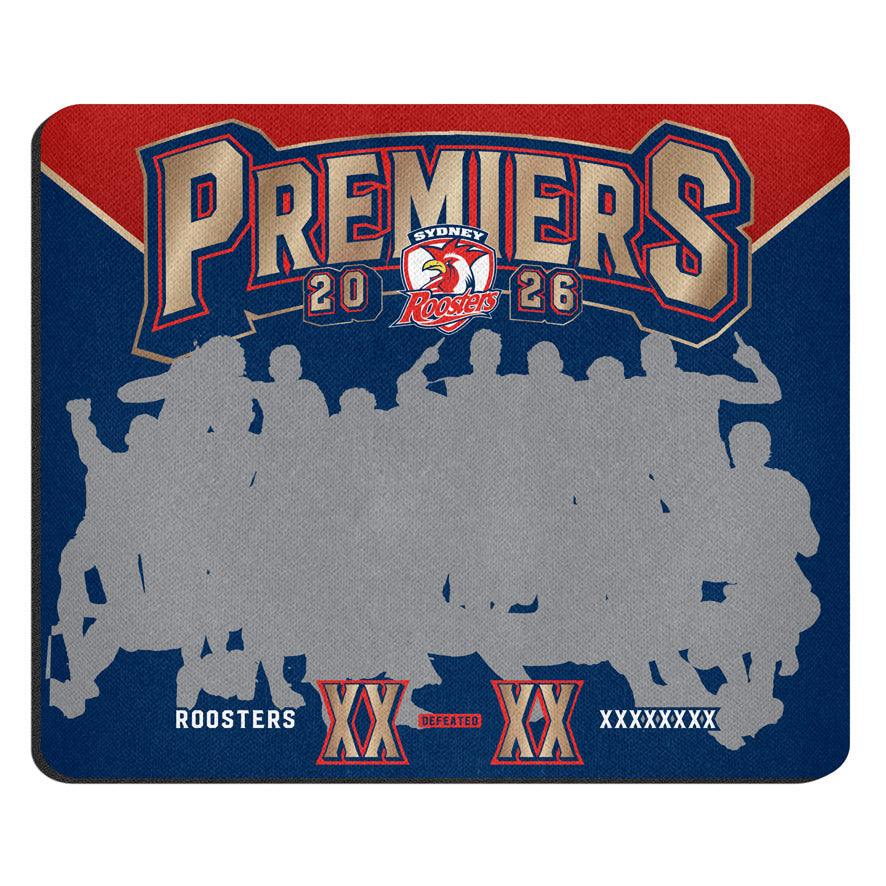 *PRE ORDER 18/12* Sydney Roosters 2026 Premiers Mouse Pad - Team Photo