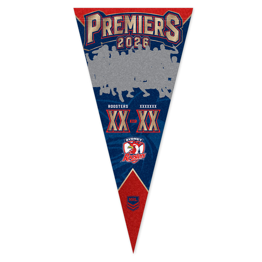 *PRE ORDER 18/12* Sydney Roosters 2026 Premiers Pennant