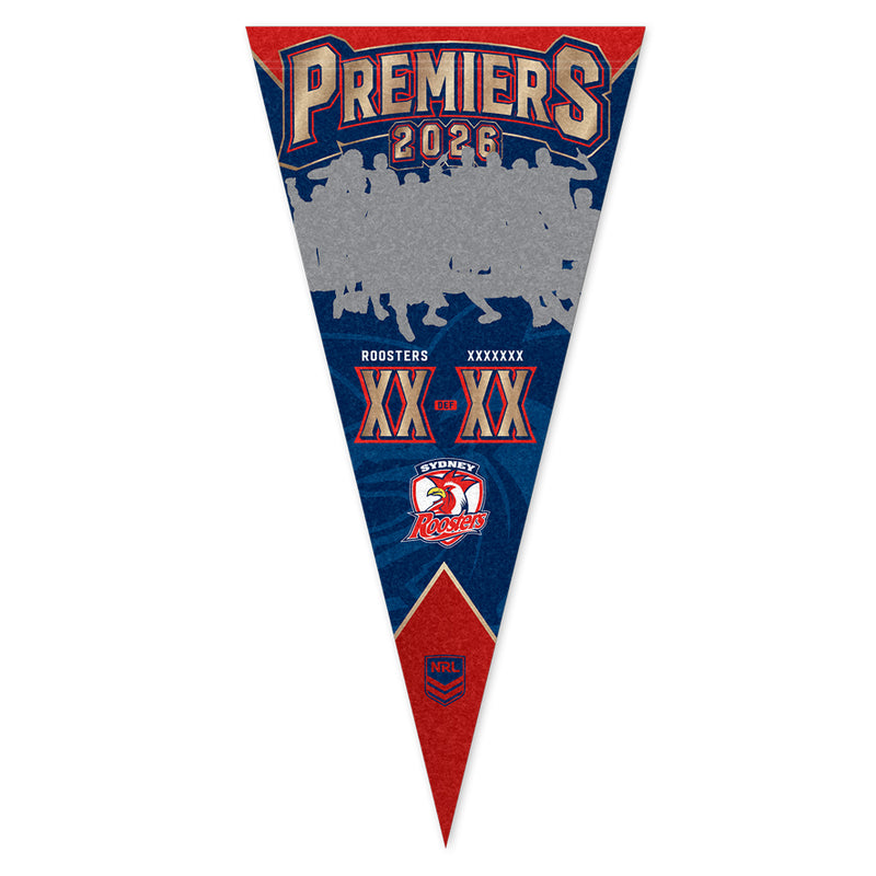 *PRE ORDER 18/12* Sydney Roosters 2026 Premiers Pennant