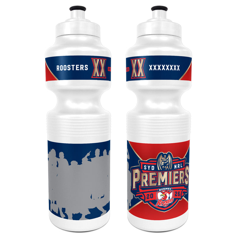 *PRE ORDER 18/12* Sydney Roosters 2026 Premiers Drink Bottle - Team Photo