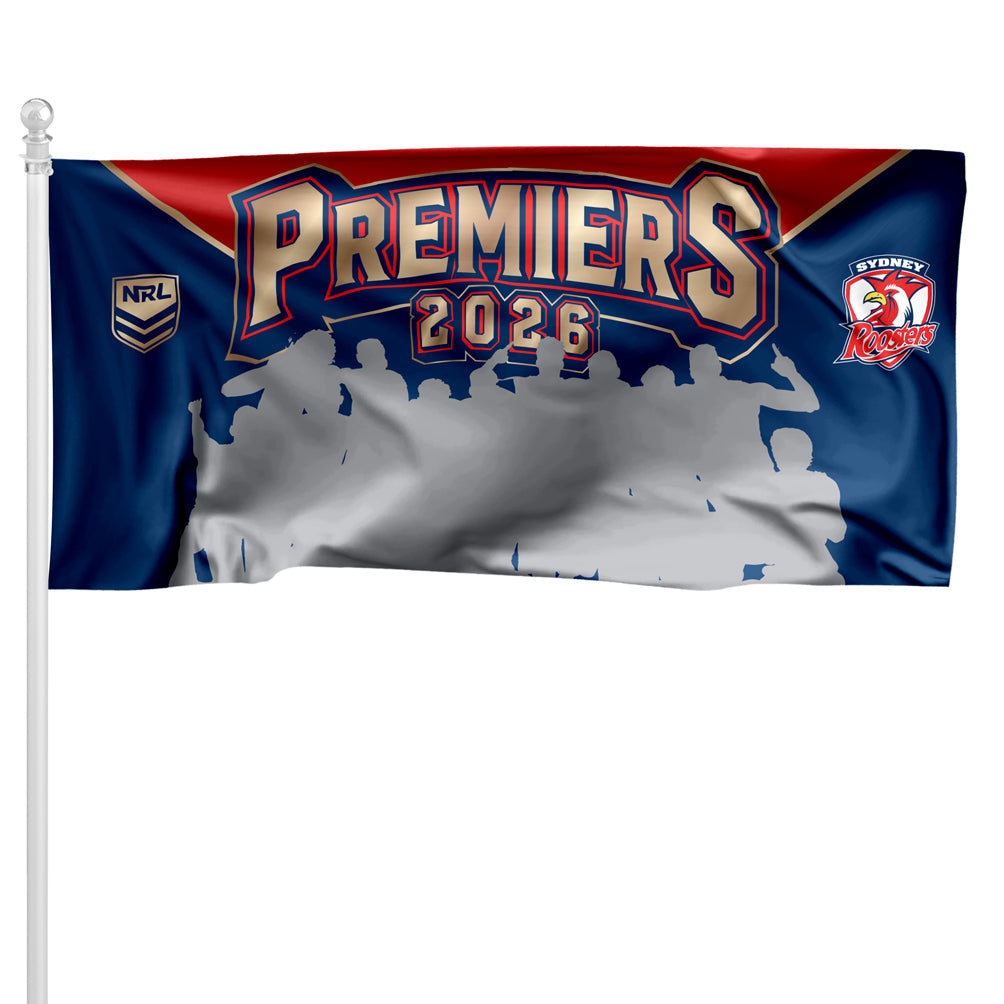 *PRE ORDER 18/12* Sydney Roosters 2026 Premiers Pole Flag