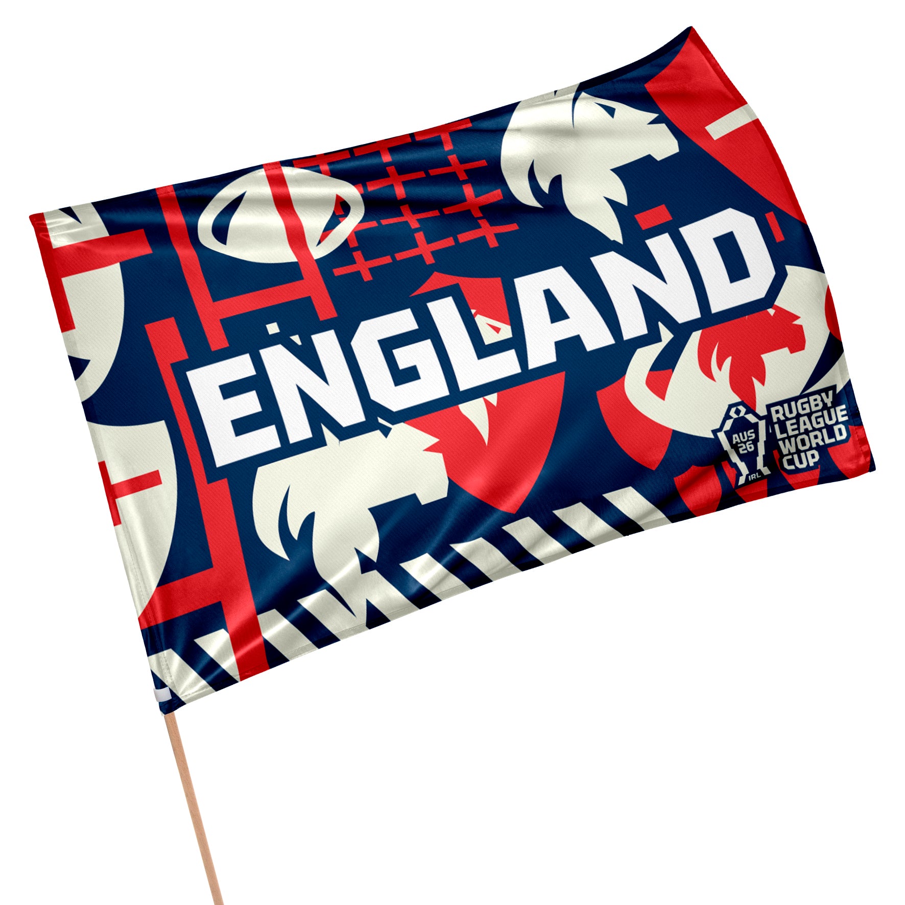 England 2026 Rugby League World Cup Flag - Standard