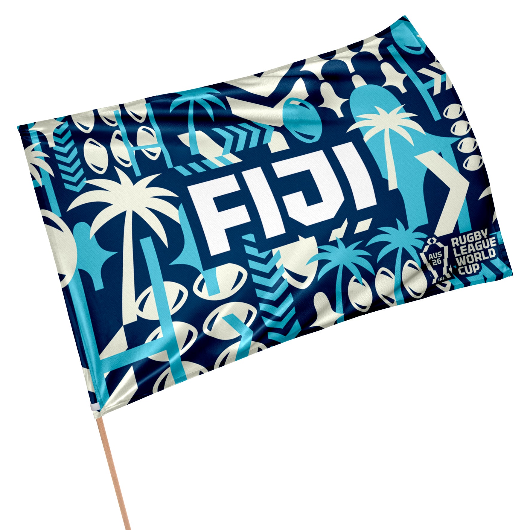 Fiji 2026 Rugby League World Cup Flag - Standard