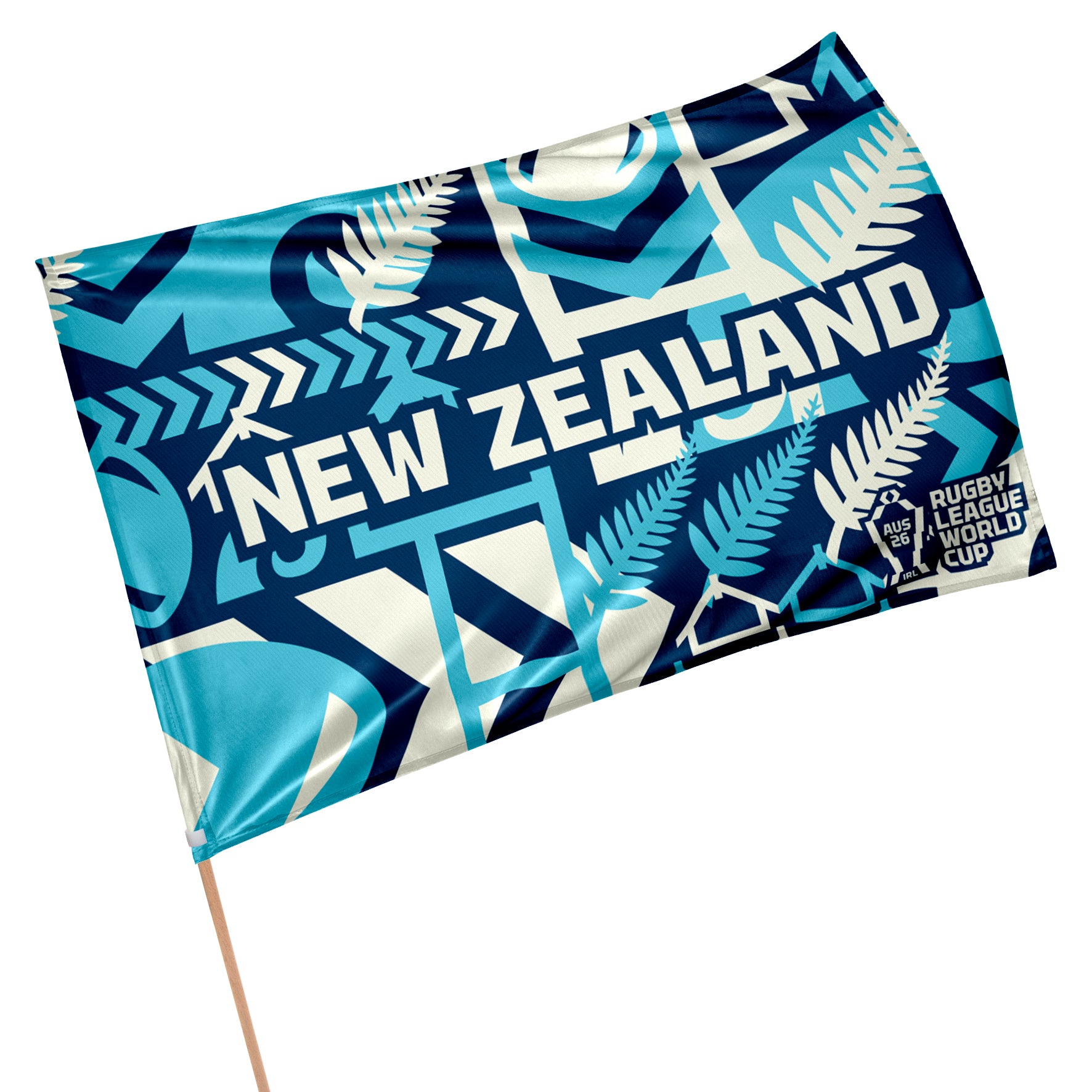 New Zealand 2026 Rugby League World Cup Flag - Standard