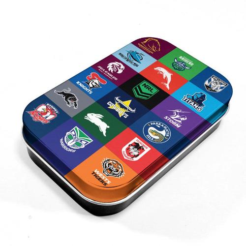 NRL All Logo Tin Box