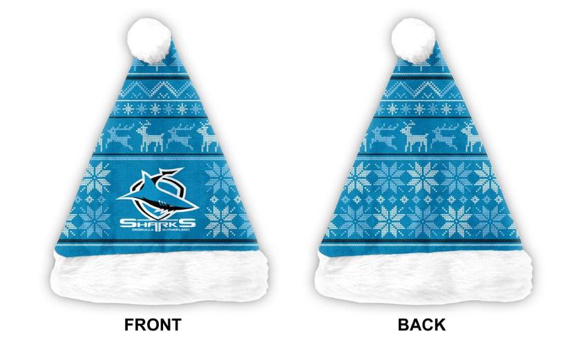 Cronulla Sharks Santa Hat