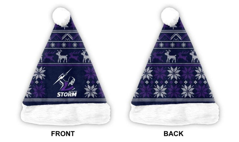 Melbourne Storm Santa Hat