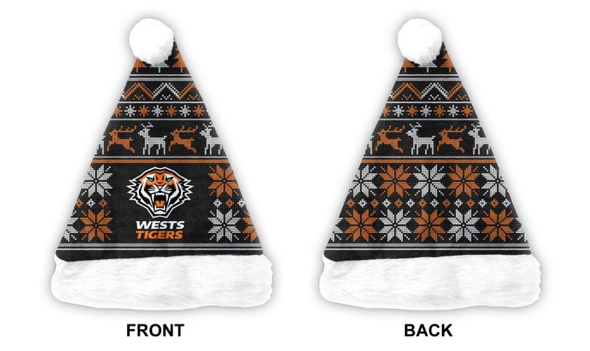 Wests Tigers Santa Hat