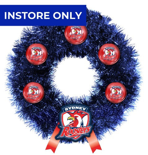 Sydney Roosters Christmas Wreath