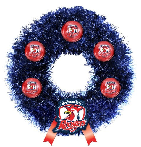 Sydney Roosters Christmas Wreath
