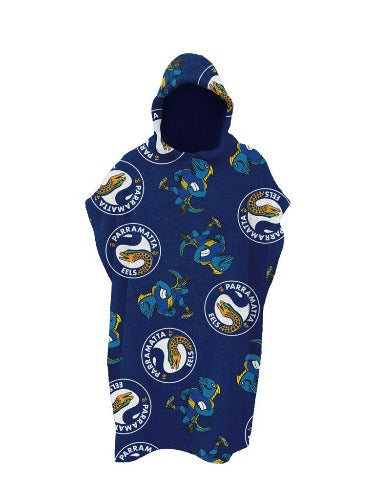 Parramatta Eels Beach Towel - Kids Hooded