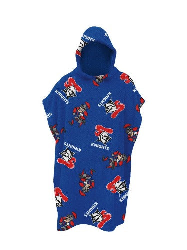 Newcastle Knights Beach Towel - Kids Hooded