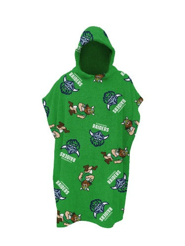 Canberra Raiders Beach Towel - Kids Hooded