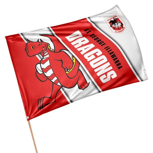 St George Illawarra Dragons Flag - Mascot