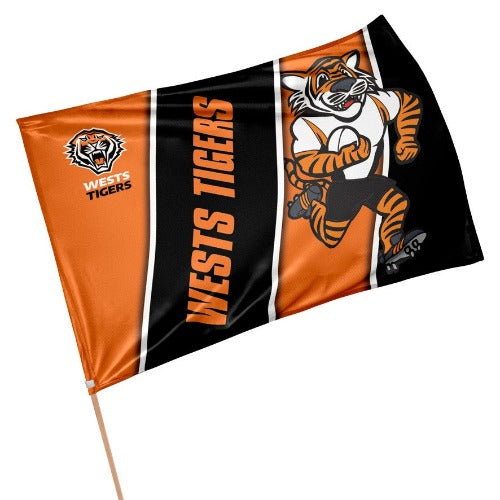 Wests Tigers Flag - Mascot