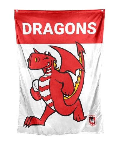 St George Illawarra Dragons Cape / Wall Flag - Mascot