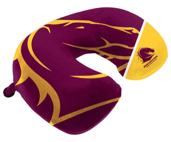 Brisbane Broncos Travel Pillow