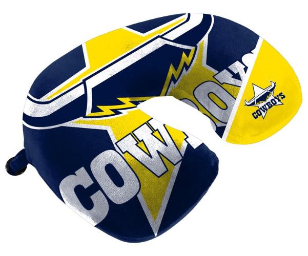 North Queensland Cowboys Travel Pillow