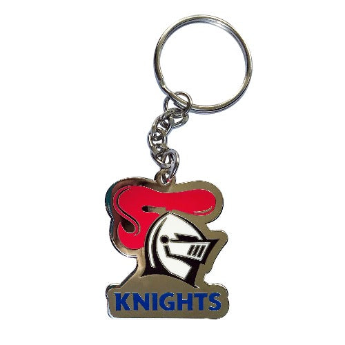 Newcastle Knights Keyring - Metal Logo