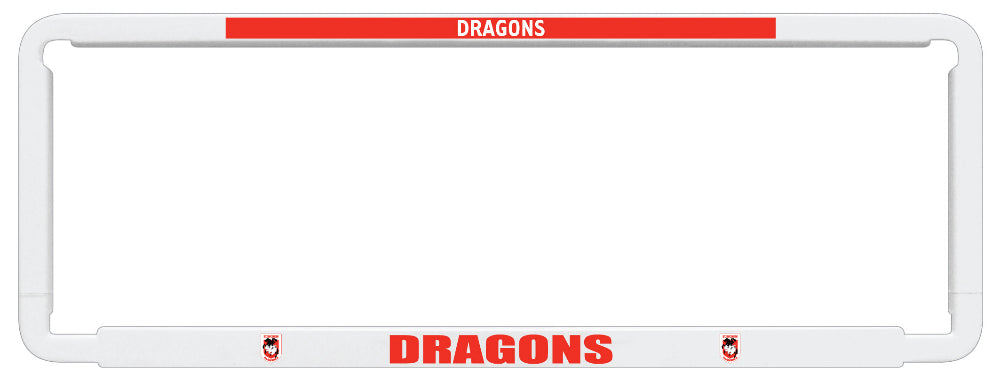 St George Illawarra Dragons Number Plate Surround
