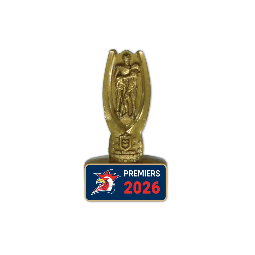 *PRE ORDER 20/11* Sydney Roosters 2026 Premiers Pin - Trophy