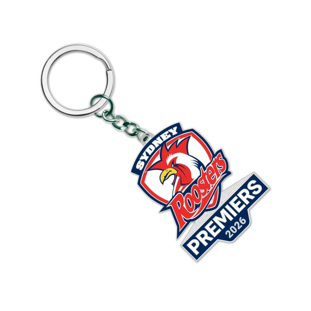 *PRE ORDER 20/11* Sydney Roosters 2026 Premiers Keyring - Logo