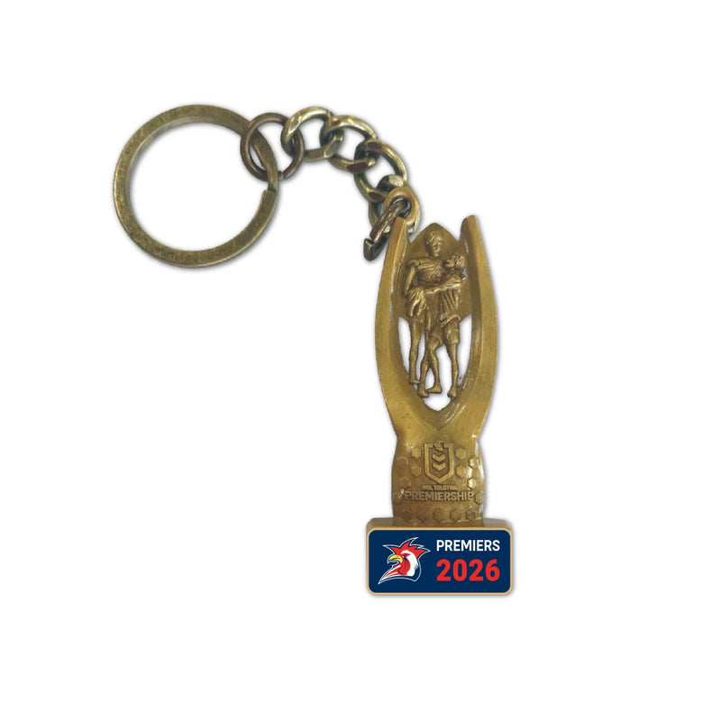 *PRE ORDER 20/11* Sydney Roosters 2026 Premiers Keyring - Trophy