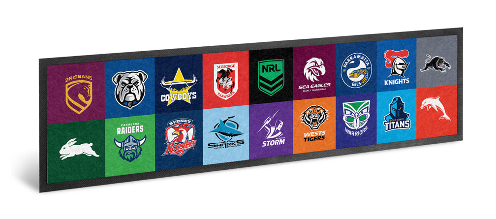 Nrl Rivals Logos NRL All Team Logo Bar Runner