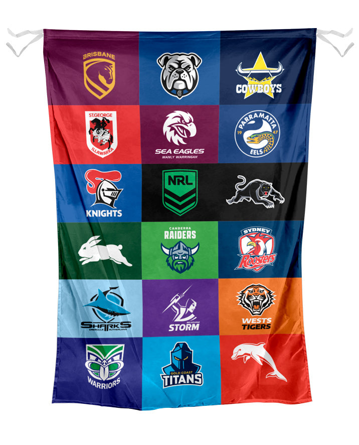 NRL All Logo Wall Flag