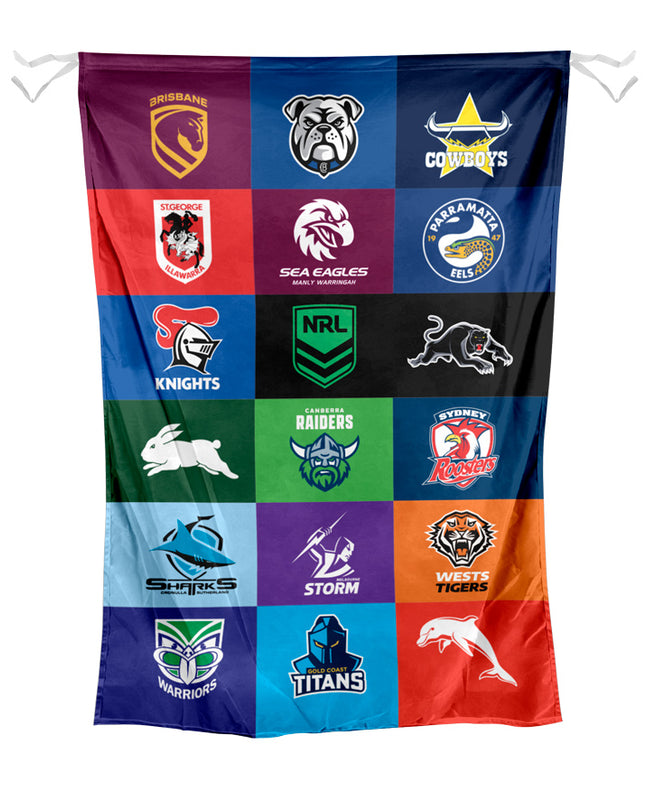 NRL All Logo Wall Flag