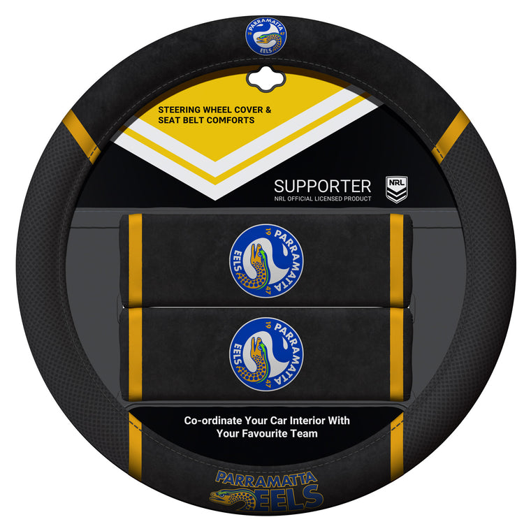 Parramatta Eels Car Steering Wheel Set