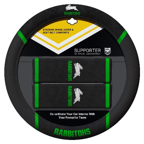 South Sydney Rabbitohs Car Steering Wheel Set