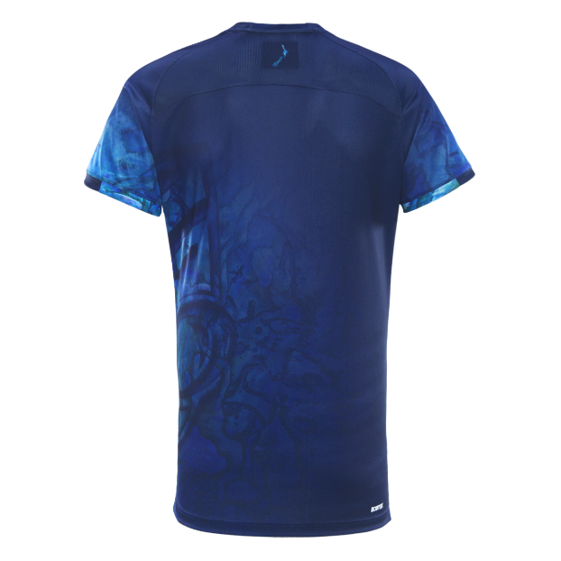 NZ Warriors 2025 Mens Players Warm Up Shirt Back